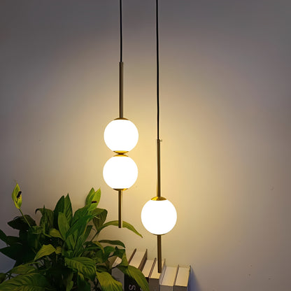 Elegant Glass Pendant Light – Adjustable Chain for Modern Kitchen Lighting 8