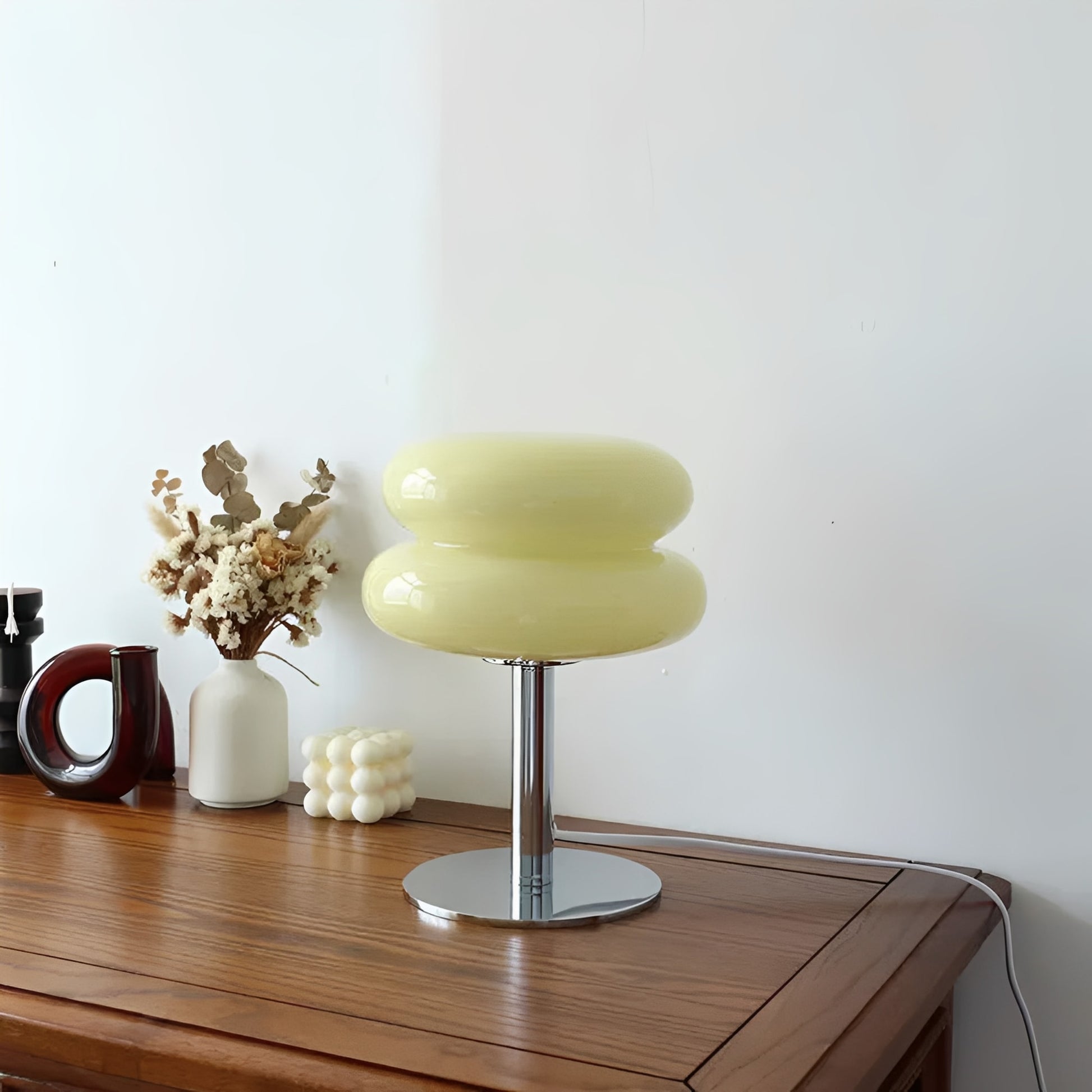 Elegant Glass Table Lamp – Dimmable & Cordless Design for Home and Office 4
