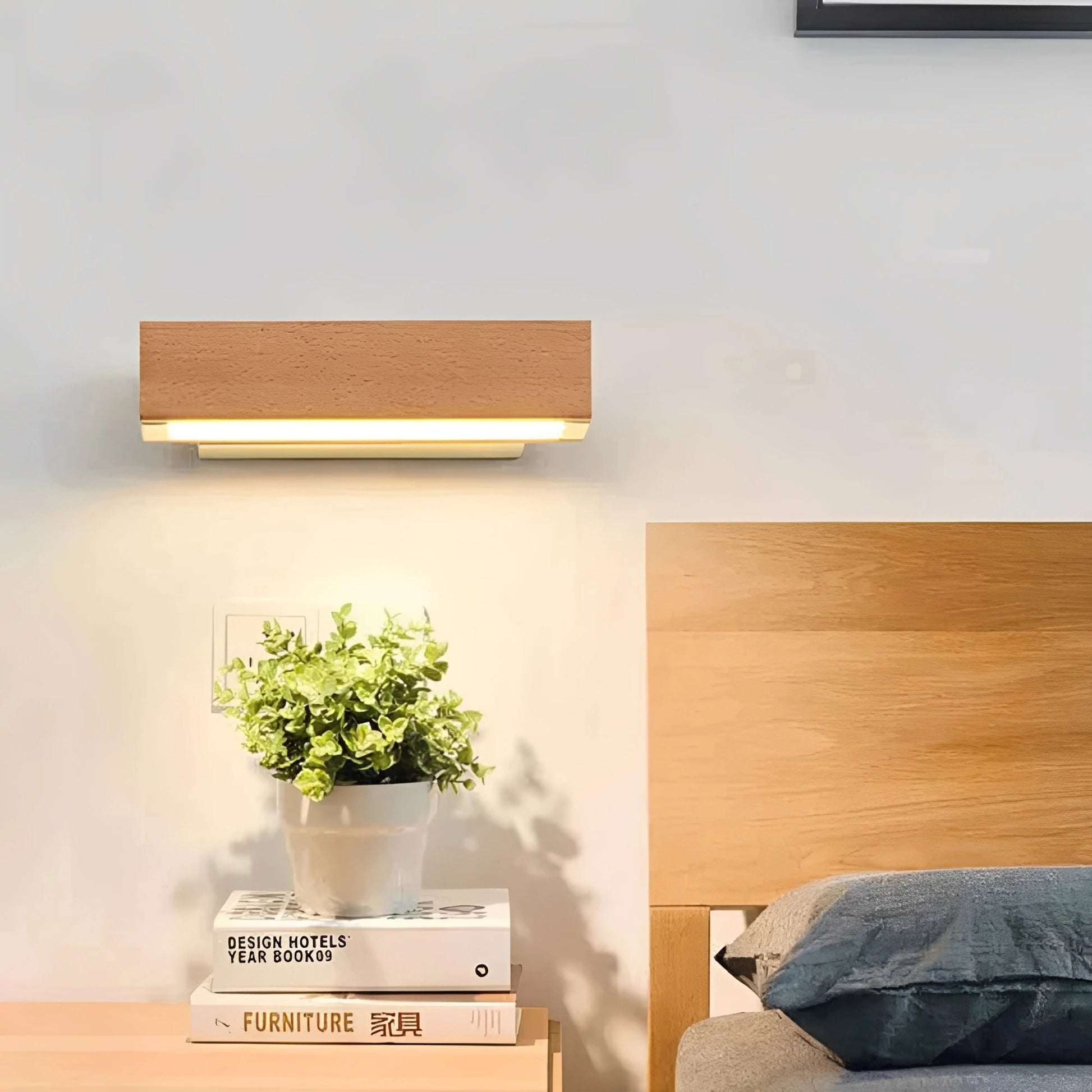 Elegant LED Wall Lamp – Rotating Wood Design with Adjustable Brightness for Stylish Ambiance 7