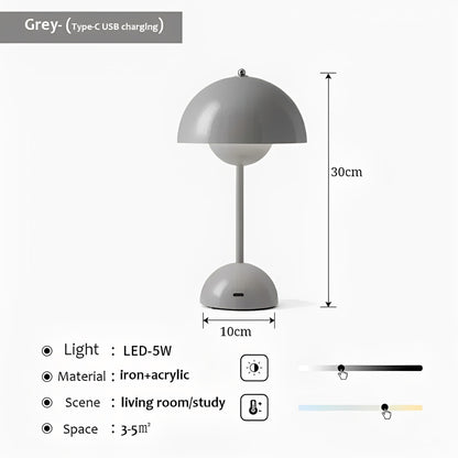 Elegant Wireless Table Lamp – Cordless LED Desk Lamp with Adjustable Brightness for Versatile Lighting 17