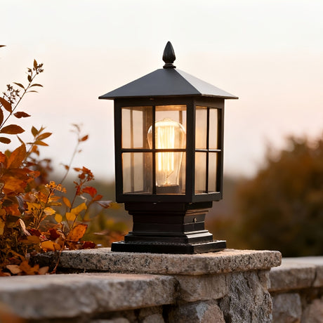 Stone Light Pillar LED Outdoor Light with Dual Power Modes – Waterproof Design for Traditional Spaces 8
