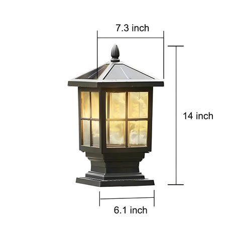 Stone Light Pillar LED Outdoor Light with Dual Power Modes – Waterproof Design for Traditional Spaces 13