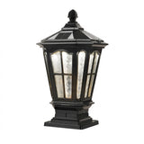 Elegant Stone Pillar Light Fixture - Retro Pavilion-Style LED Lighting for Outdoor Spaces 10