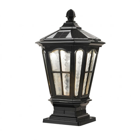 Elegant Stone Pillar Light Fixture - Retro Pavilion-Style LED Lighting for Outdoor Spaces 10