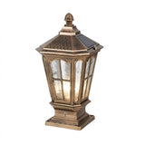 Elegant Stone Pillar Light Fixture - Retro Pavilion-Style LED Lighting for Outdoor Spaces 13