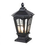 Elegant Stone Pillar Light Fixture - Retro Pavilion-Style LED Lighting for Outdoor Spaces 11