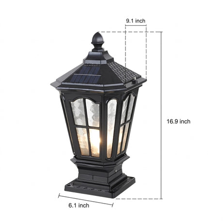 Elegant Stone Pillar Light Fixture - Retro Pavilion-Style LED Lighting for Outdoor Spaces 17