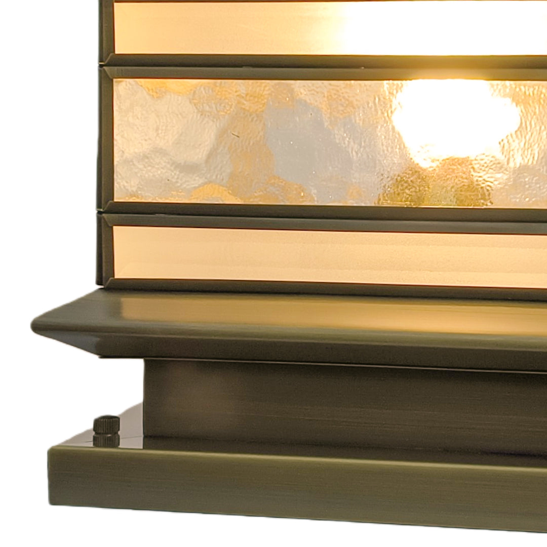 Solar Lights Outdoor | Premium Brass Pillar Light with Gentle Illumination - Durable Landscape Lighting for Timeless Outdoor Aesthetics 11