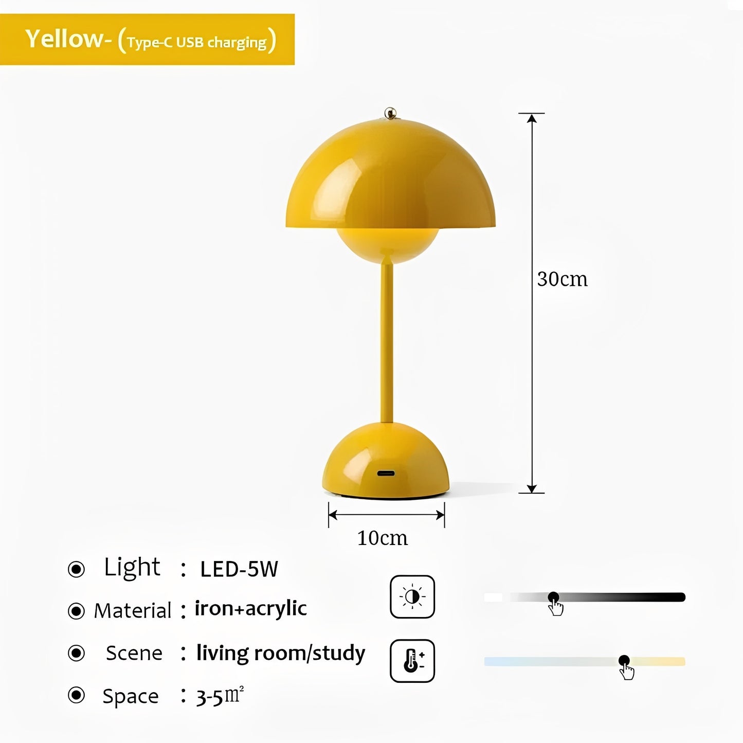 Elegant Wireless Table Lamp – Cordless LED Desk Lamp with Adjustable Brightness for Versatile Lighting 19