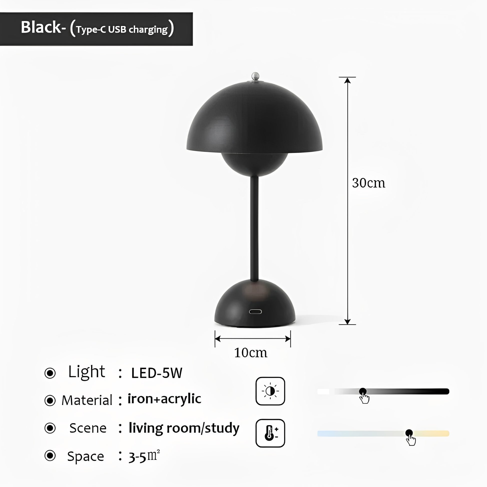 Elegant Wireless Table Lamp – Cordless LED Desk Lamp with Adjustable Brightness for Versatile Lighting 24