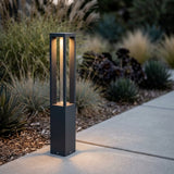 Grova Black 4-Beam LED Garden Bollard Light lifestyle 1