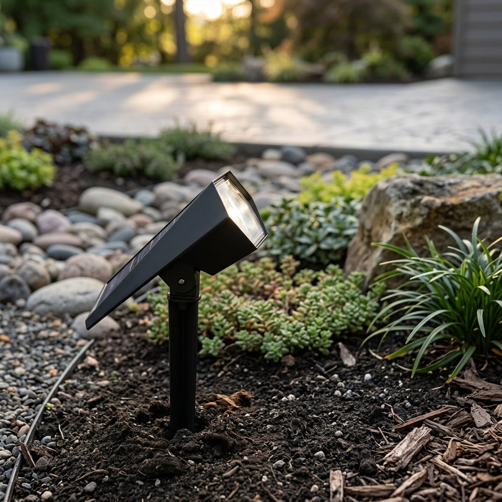 Fluxen Adjustable Outdoor Solar Spotlight lifestyle 3