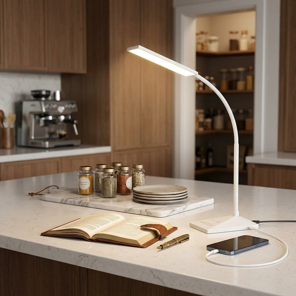 Velara LED Desk Lamp Dimmable USB lifestyle 1