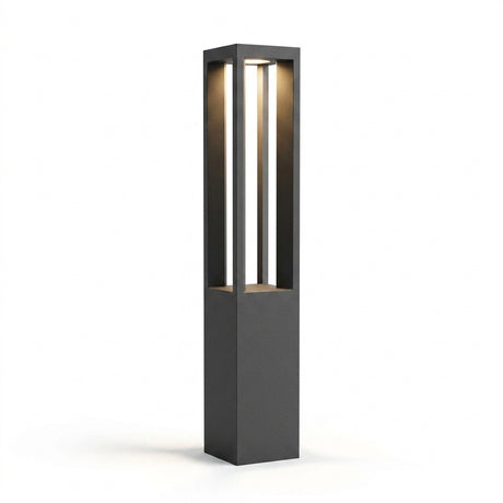 Grova Black 4-Beam LED Garden Bollard Light hero