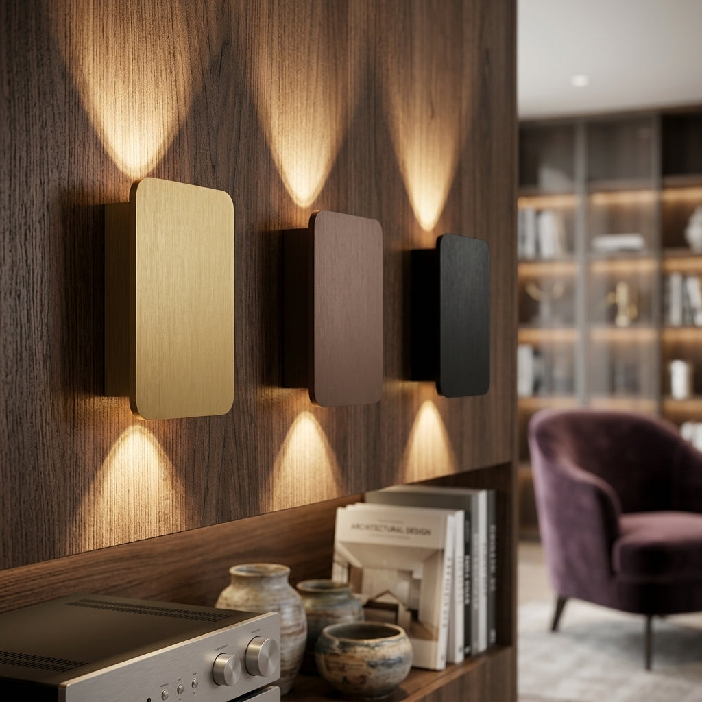Norvel LED Wall Sconce 2-Light Flat Panel lifestyle 1