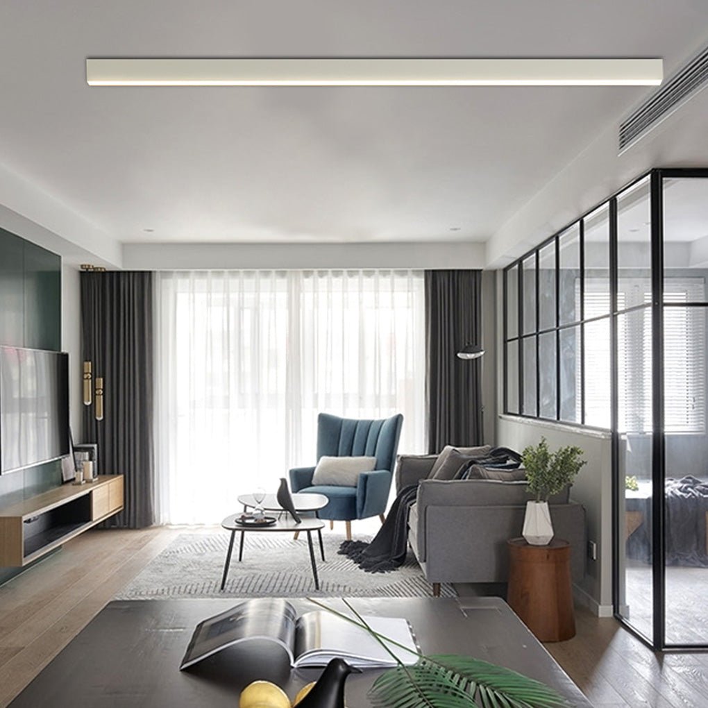 Minimalist LED Ceiling Light - Remote Dimming & Adjustable Length for Versatile Indoor Illumination 6