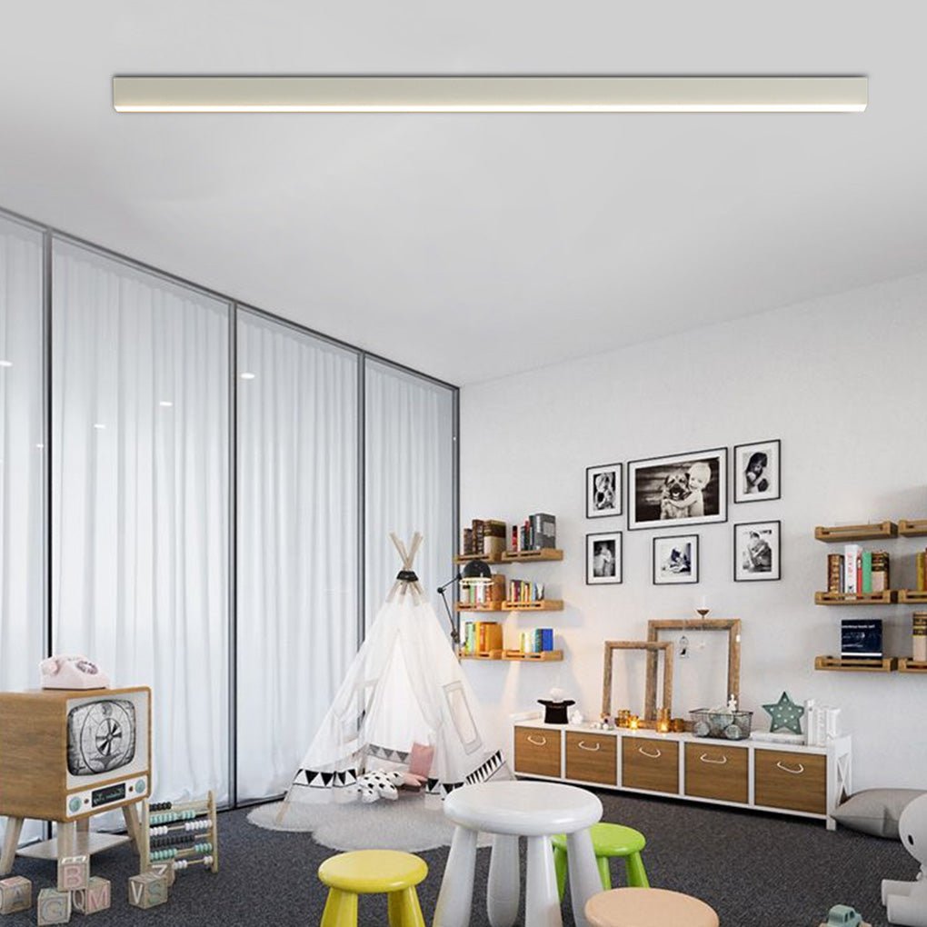 Minimalist LED Ceiling Light - Remote Dimming & Adjustable Length for Versatile Indoor Illumination 5