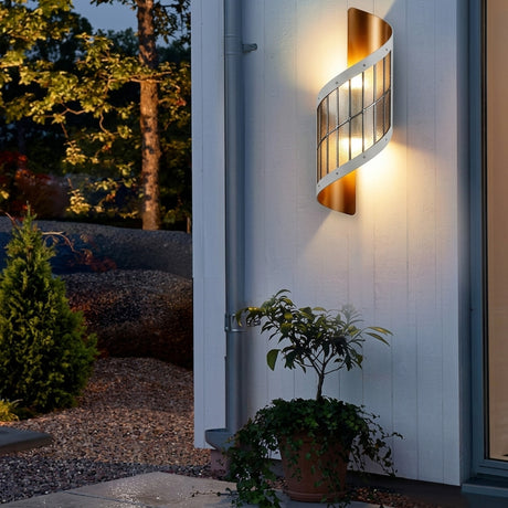 Spiral LED Outdoor Wall Light - Waterproof Dual-Sided Design for Modern Ambiance 8