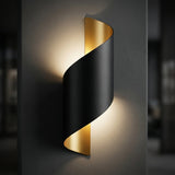 Spiral LED Outdoor Wall Light - Waterproof Dual-Sided Design for Modern Ambiance 3