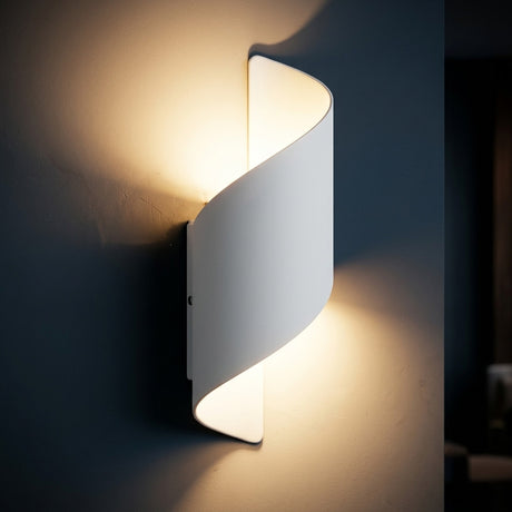 Spiral LED Outdoor Wall Light - Waterproof Dual-Sided Design for Modern Ambiance 5