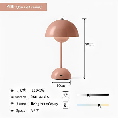 Elegant Wireless Table Lamp – Cordless LED Desk Lamp with Adjustable Brightness for Versatile Lighting 18