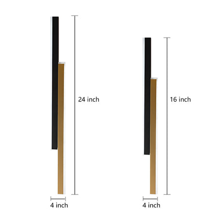 Nordic Minimalist Wall Sconce Light - Adjustable Dual-Strip LED with Modern Design for Stylish Illumination 13