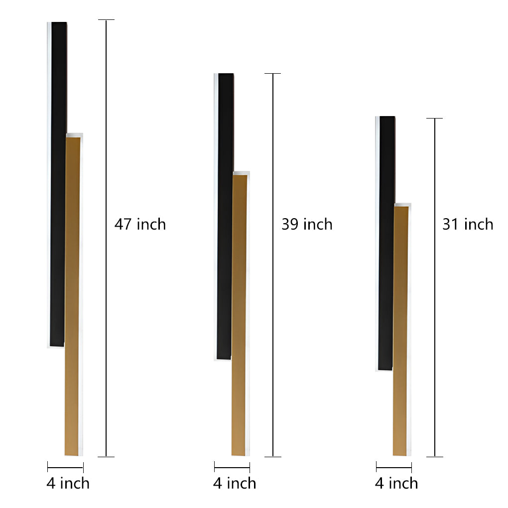 Nordic Minimalist Wall Sconce Light - Adjustable Dual-Strip LED with Modern Design for Stylish Illumination 14