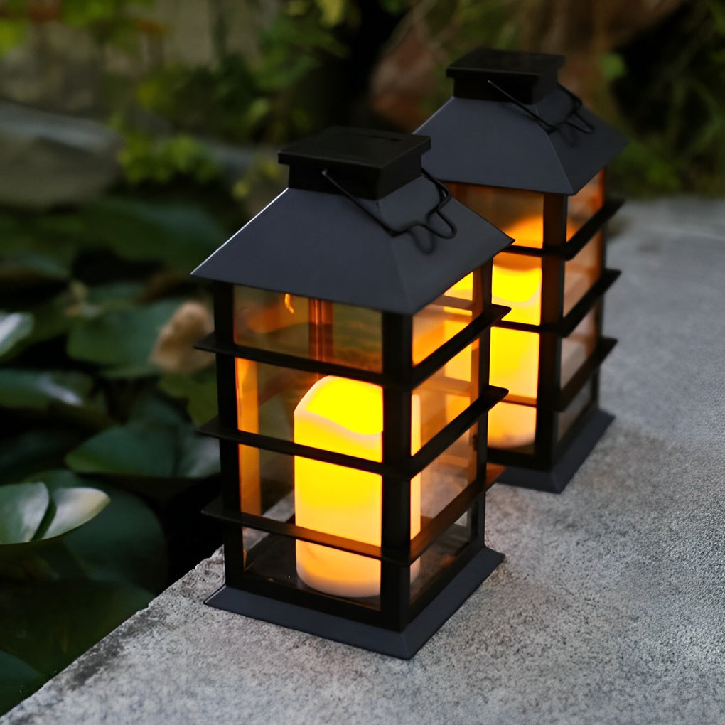 Lumos Solar Candlestick Lantern - Portable LED Light with Intelligent Sensor for Outdoor Ambiance 5