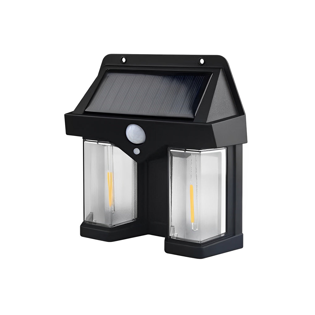 Classic Solar Lantern Wall Light with Motion Sensor - Elegant Design for Outdoor Illumination 15