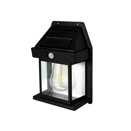 Classic Solar Lantern Wall Light with Motion Sensor - Elegant Design for Outdoor Illumination 11