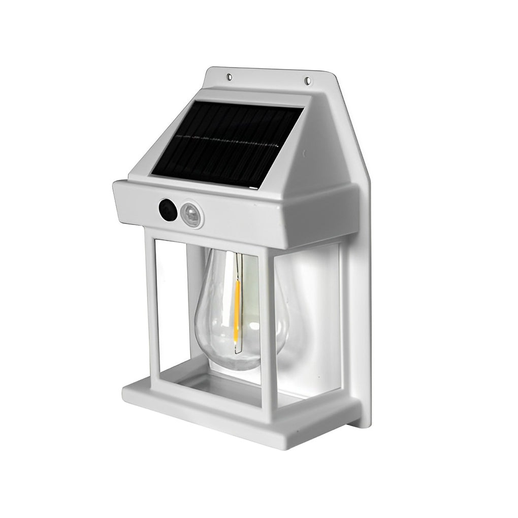 Classic Solar Lantern Wall Light with Motion Sensor - Elegant Design for Outdoor Illumination 12