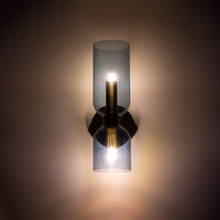 Elegance Double-Head Glass Wall Lamp - Modern LED Sconce for Cozy Lighting 7