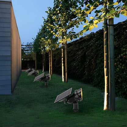 Luminara Adjustable Solar Spot Lights - RGB Multi-Color Outdoor Lighting for Trees and Gardens 3