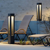 Black Aluminum Garden LED 7W 4 - Beam Landscape Bollard Lights