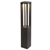 Black Aluminum Garden LED 7W 4 - Beam Landscape Bollard Lights