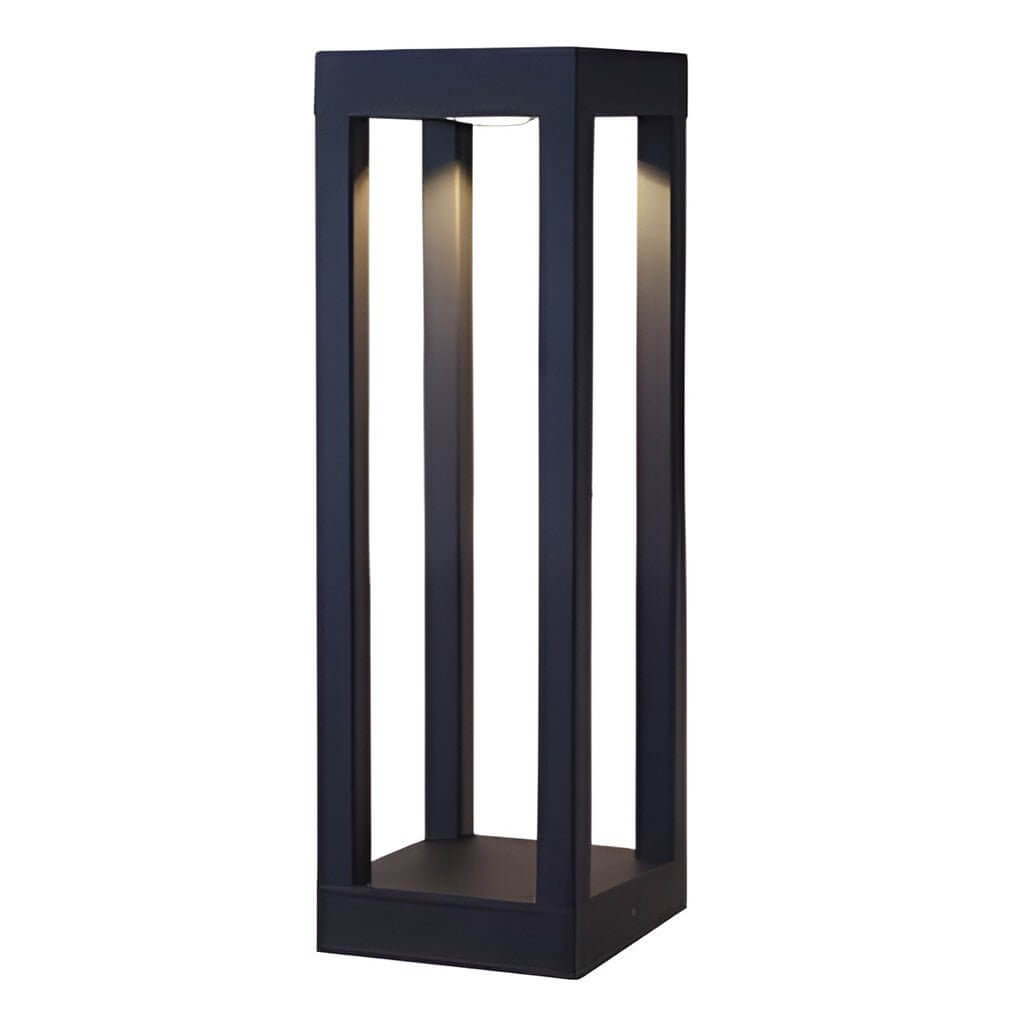 Black Aluminum Garden LED 7W 4 - Beam Landscape Bollard Lights