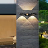 Seagull Wave Wall Sconce - Up-Down LED Light with Waterproof Design for Outdoor Spaces 7