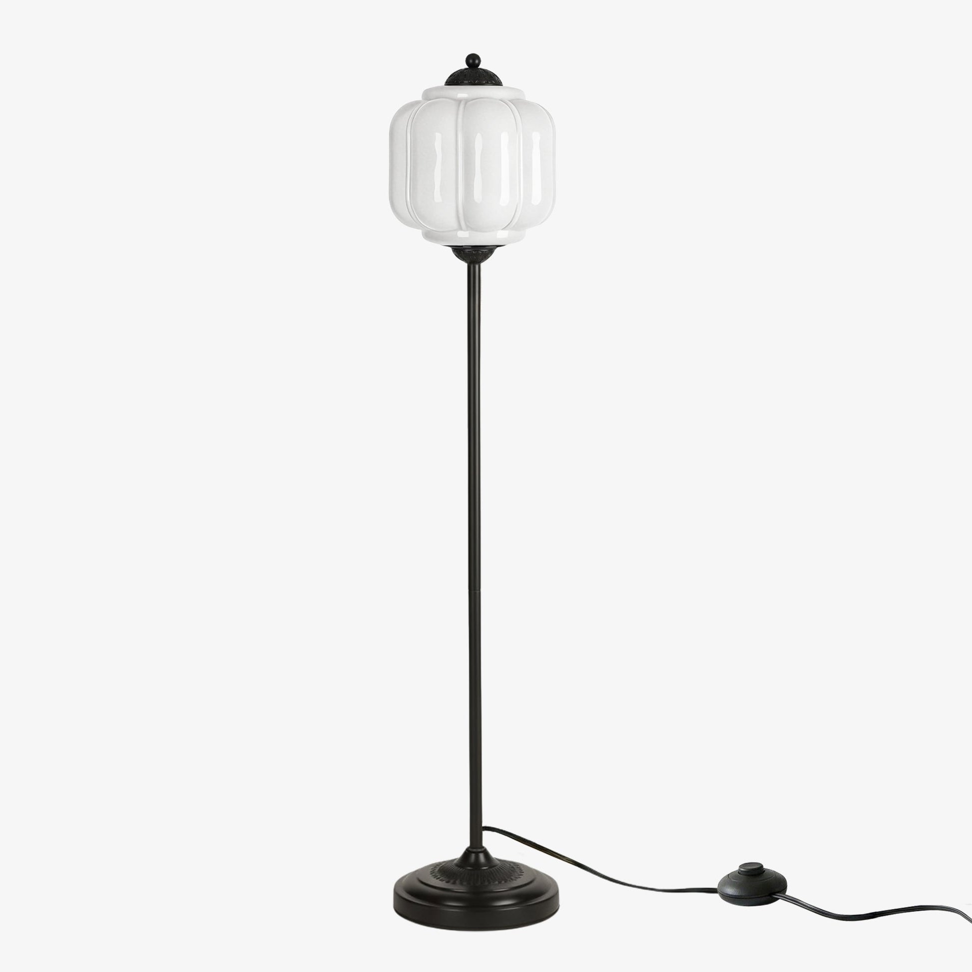 Eloise Collection | Floor Lamp with Unique Retro Glass Design - Stylish Lighting for Living Rooms 1